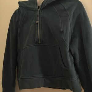 Teal Half-Zip Hoodie